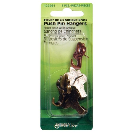 Hillman Fleur De Lis Push Pin Hanger 53171